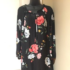 Old Navy Black floral dress.